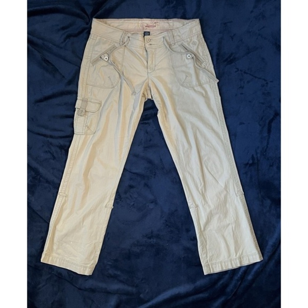Magellan Sportswear Khaki Cargo Pants Cotton 5 Pockets‎ Women's Size 6
